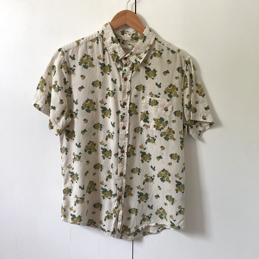 Obey floral short sleeve shirt